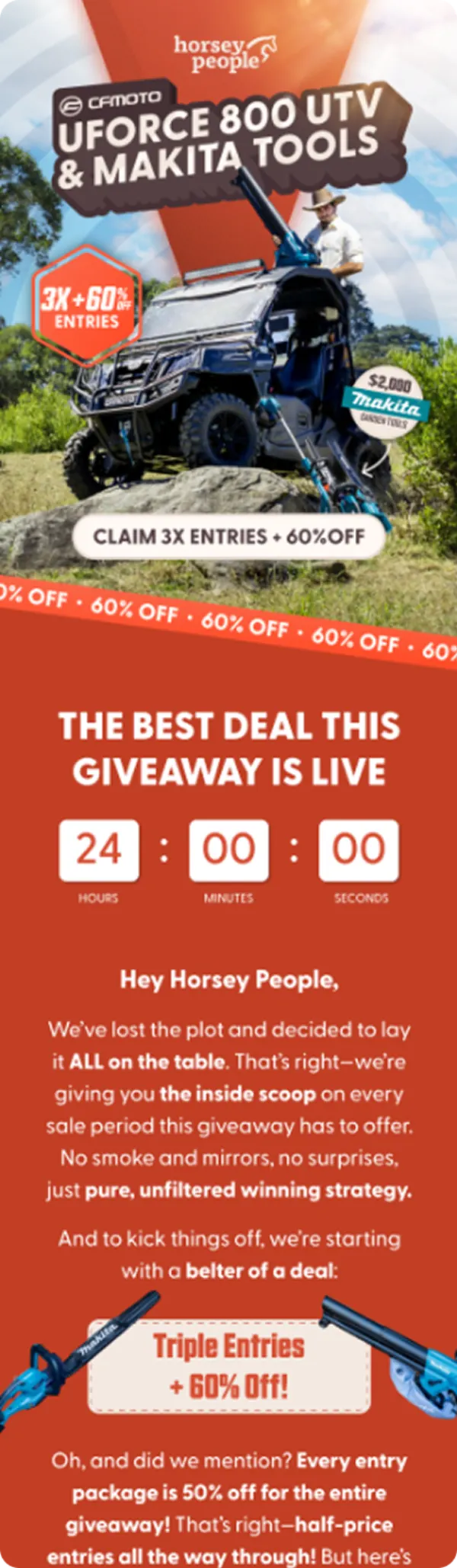 Picos email campaign design